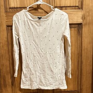 J. Crew women’s 3/4 sleeve sparkle tee XS